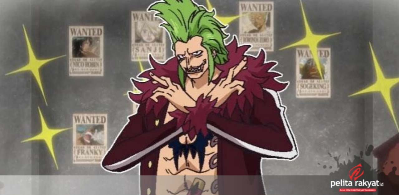 Karakter unik One Piece, Bartolomeo yang merupakan pengagum berat Luffy.