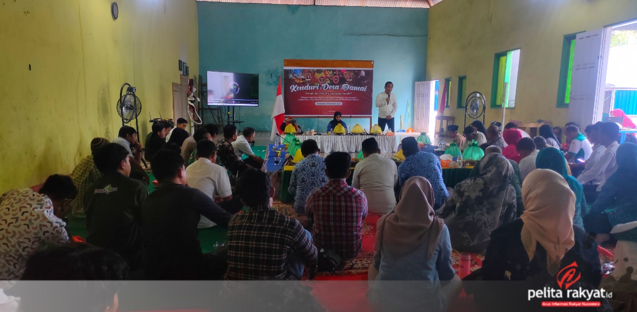 Kegiatan Kenduri Desa Damai BNPT di Desa Bira Kecamatan Bontobahari Kabupaten Bulukumba Sulawesi Selatan.