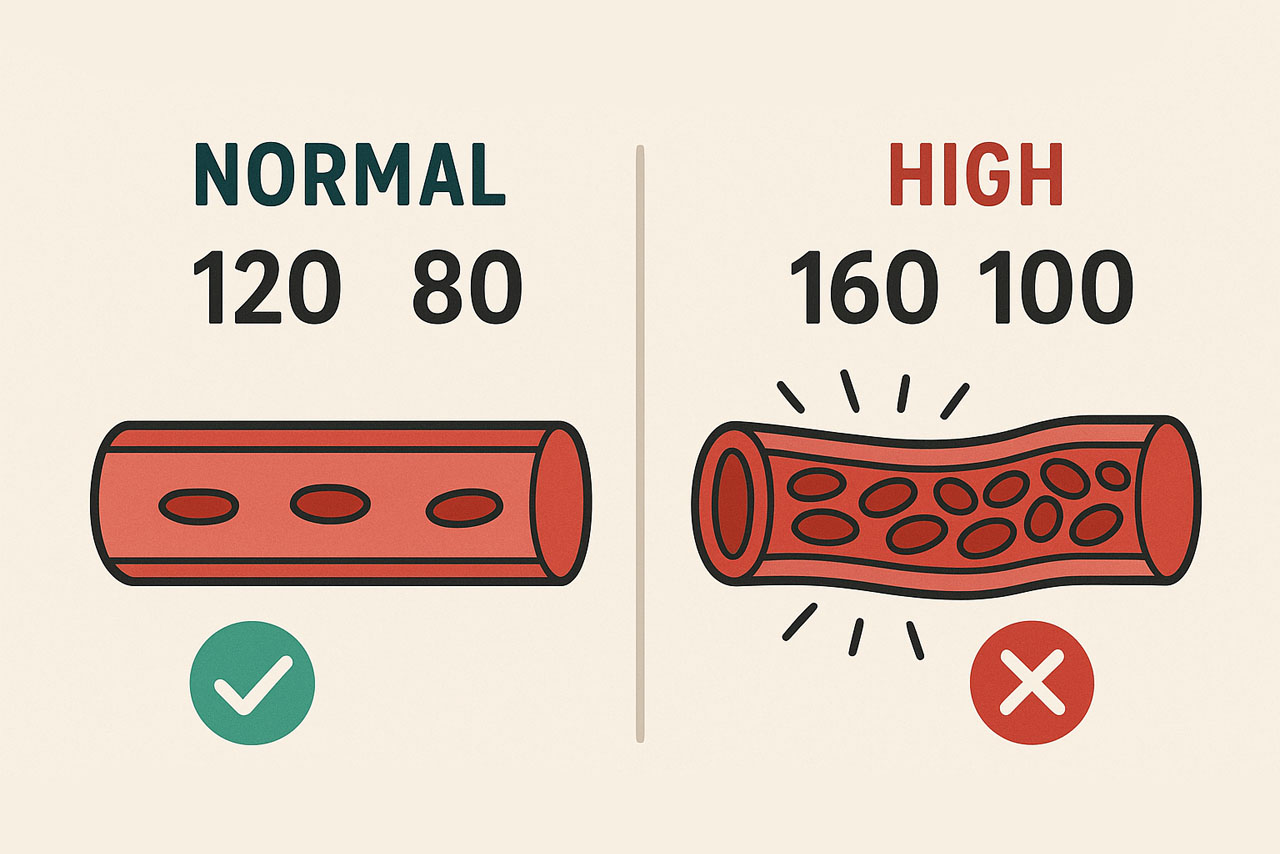 Ilustrasi tekanan darah.