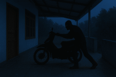 Motor Warga Raib Digondol Maling di Desa Benteng Gantarang Bulukumba, Wajah Pelaku Teridentifikasi