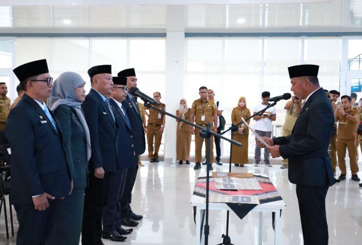 Lantik 5 Kepala OPD Hasil Selter, Andi Utta: Indikator Jabatan Adalah Kinerja dan Prestasi