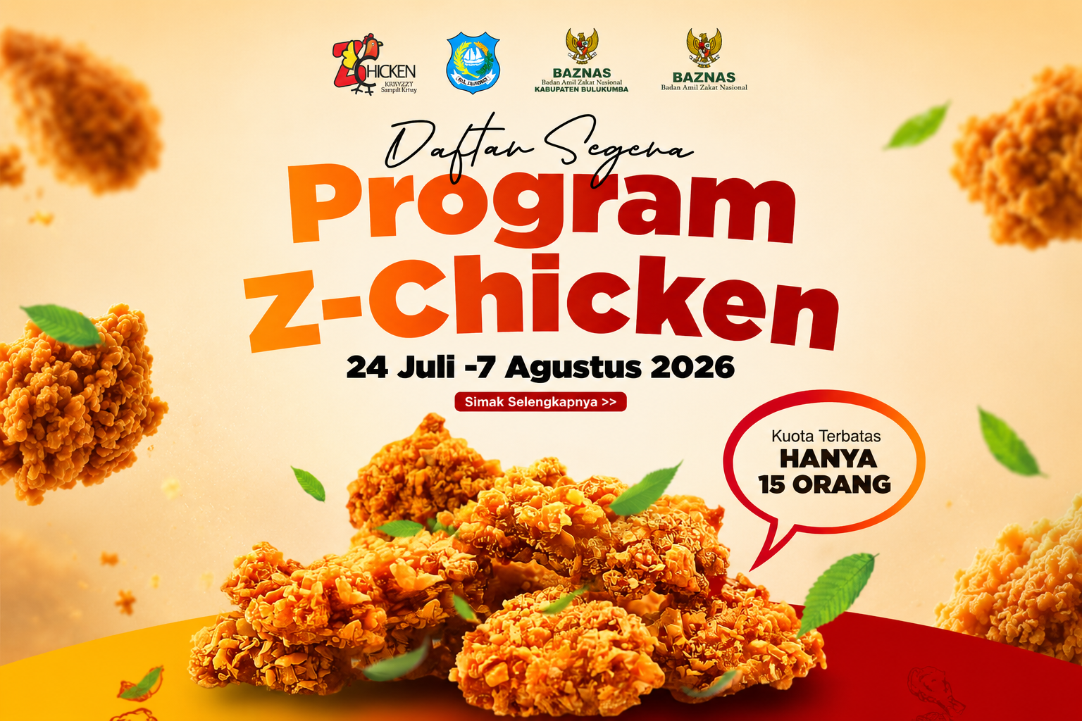 BAZNAS Bulukumba Buka Program Z-Chicken, 15 Mustahik Dapat Pelatihan dan Modal Usaha