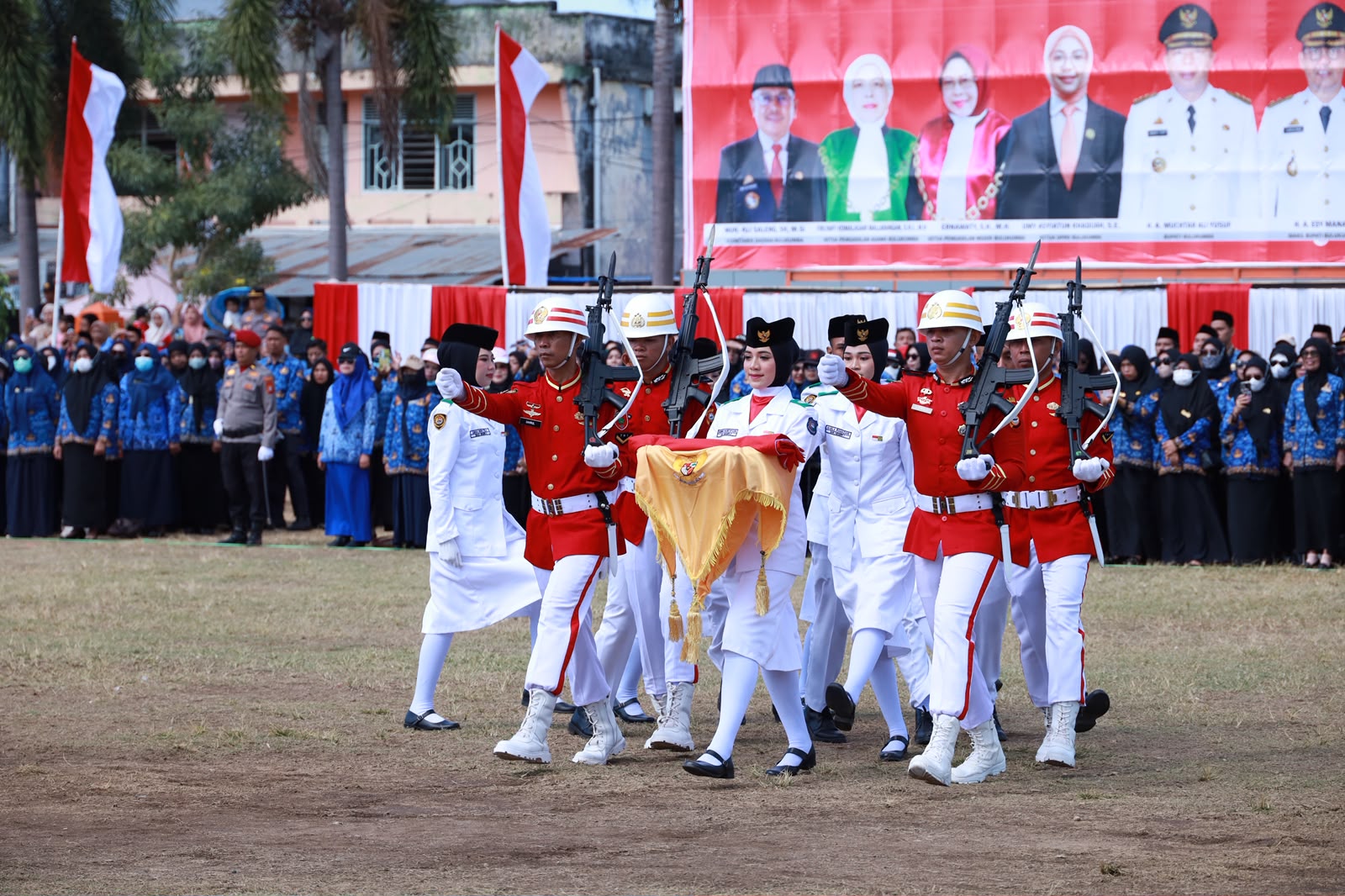 Sukses Kibarkan Merah Putih, Paskibraka Bulukumba Tuai Aplaus di HUT ke-81 RI