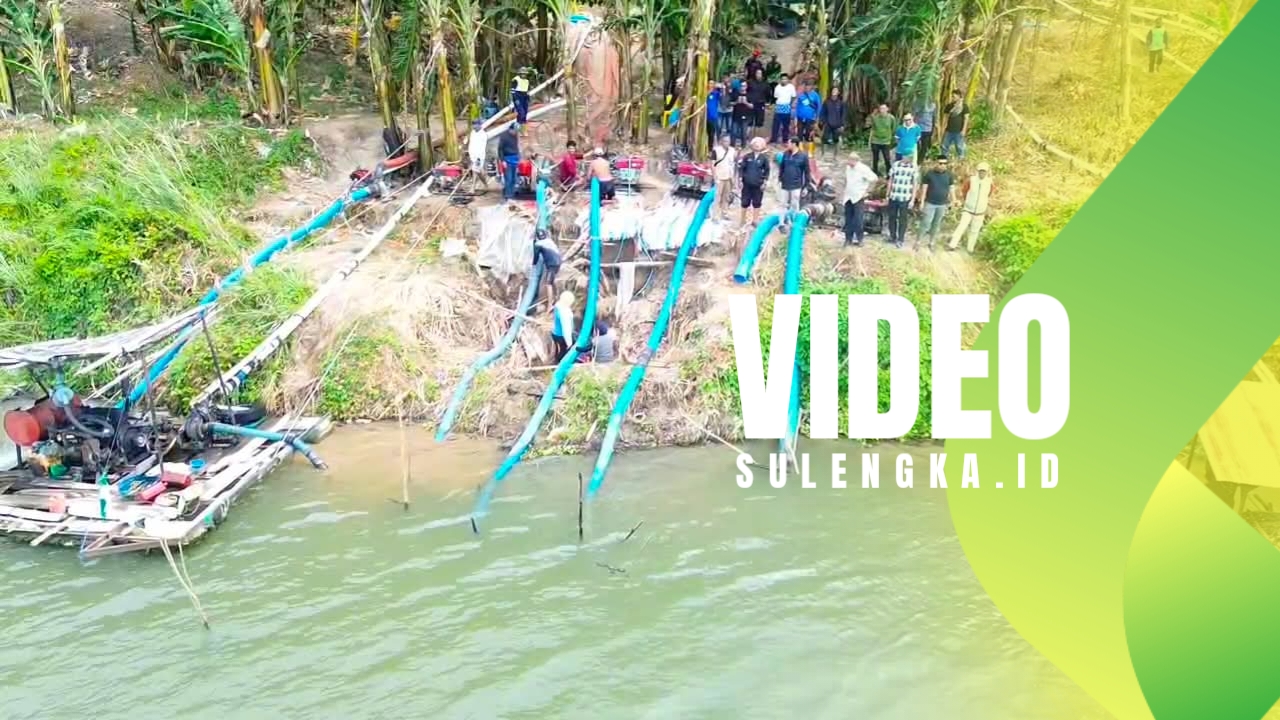 Wabup Pinrang Tinjau Pompanisasi Sungai Saddang