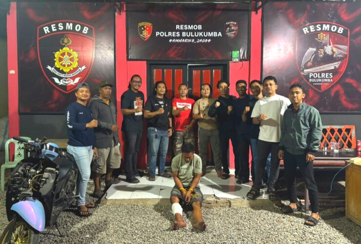 Pelarian Residivis Kasus Pencurian Berakhir Dramatis, Dilumpuhkan Resmob Bulukumba di Konawe